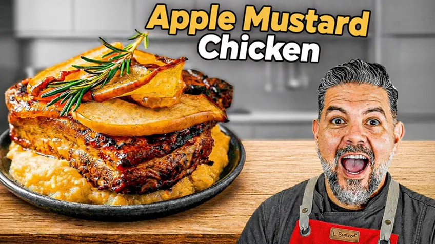 Apple Mustard Chicken (Healthy & Easy)